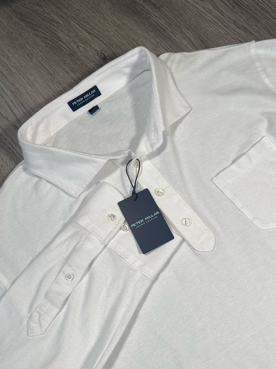 Peter Millar Other - NWT $225 Peter Millar Crown Crafted Croxley Cotton Linen L/S‎ Polo MS25XK33 XL